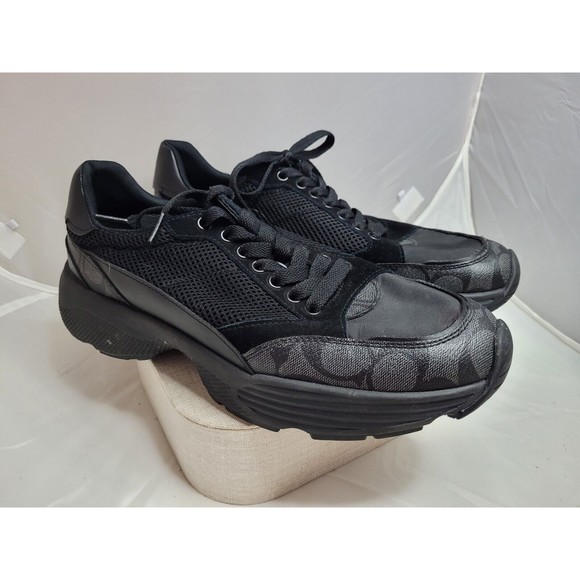 Coach Men Whoes Size 10.5 Gym Black - Picture 1 of 14